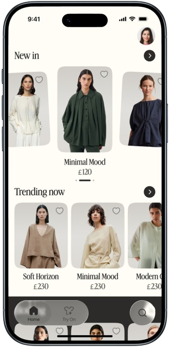 Dark mode app preview